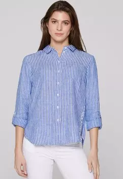 Блузка на пуговицах Soccx, синий