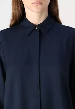 Блузка на пуговицах SOFT REGULAR Tommy Hilfiger, темно-синий