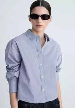 Блузка на пуговицах SPIGA Mango, светло-голубой