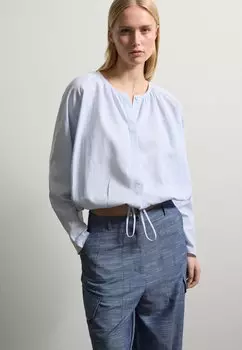 Блузка на пуговицах Stefanel, синий