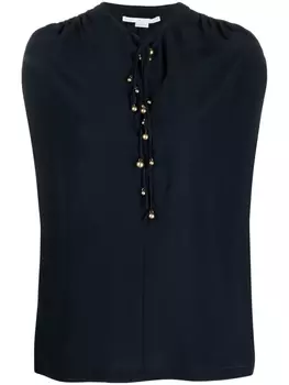 Блузка на пуговицах Stella McCartney, черный