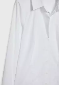 Блузка на пуговицах Stradivarius, белый
