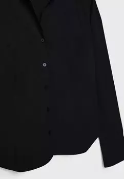 Блузка на пуговицах Stradivarius, черный