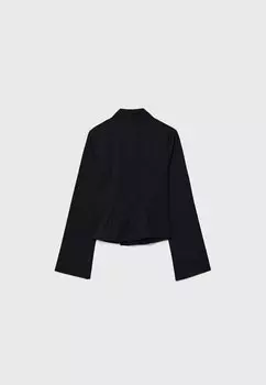 Блузка на пуговицах Stradivarius, черный