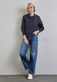 Блузка на пуговицах Street One, синий