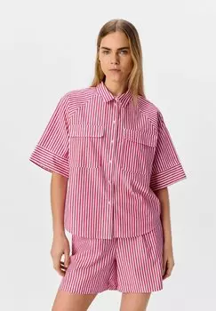 Блузка на пуговицах STREIFEN Object, красный