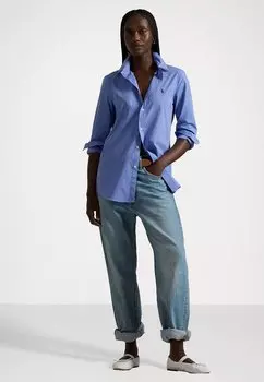 Блузка на пуговицах STRETCH SLIM FIT COTTON SHIRT Polo Ralph Lauren, синий