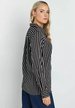 Блузка на пуговицах STRIPED Long Tall Sally, черный