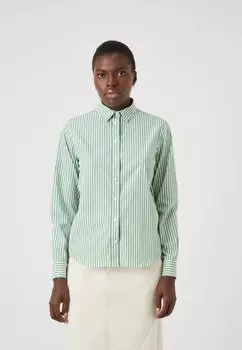 Блузка на пуговицах Striped Shirt GANT, зеленый морской гребень