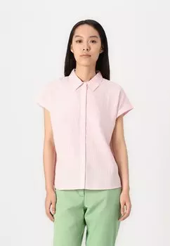 Блузка на пуговицах STRIPED SHORTSLEEVE SHIRT TOM TAILOR DENIM, мультиколор