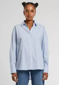 Блузка на пуговицах STRIPED Urban Classics, светло-голубой