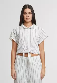 Блузка на пуговицах STRUCTURED STRIPED TIED Urban Classics, кремовый