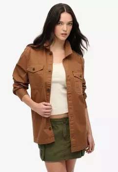Блузка на пуговицах Superdry, коричневый