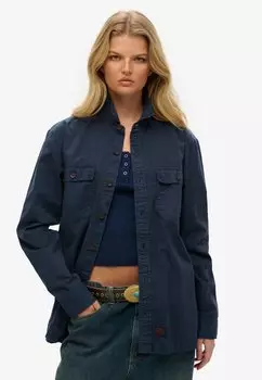 Блузка на пуговицах Superdry, синий