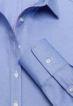 Блузка на пуговицах TAILLIERT SOFT OXFORD Vincenzo Boretti, светло-голубой