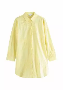 Блузка на пуговицах TEXTURED CORNELLI COVER-UP Next, желтый