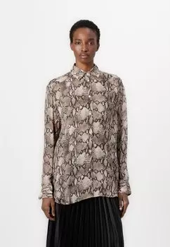 Блузка на пуговицах THE BOYFRIEND SHIRT HUGO, коричневый