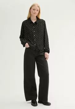 Блузка на пуговицах TOM TAILOR DENIM, черный