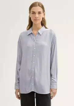 Блузка на пуговицах TOM TAILOR DENIM, серый