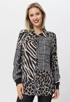 Блузка на пуговицах TUZZI, черный