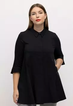 Блузка на пуговицах Ulla Popken, черный