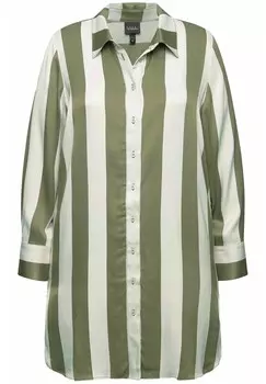 Блузка на пуговицах Ulla Popken, темно-зеленый