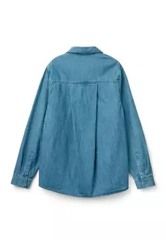 Блузка на пуговицах United Colors of Benetton, синий