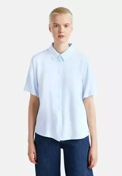 Блузка на пуговицах United Colors of Benetton, светло-голубой