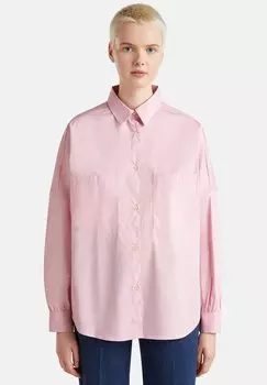 Блузка на пуговицах United Colors of Benetton, розовый