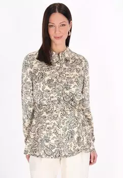 Блузка на пуговицах usha, бежевый