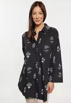 Блузка на пуговицах usha, черный