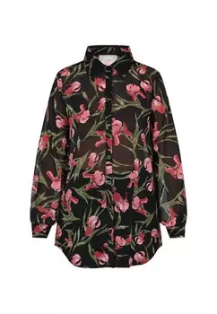 Блузка на пуговицах usha, черный