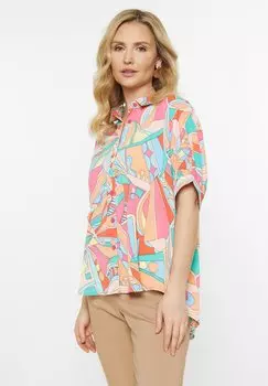 Блузка на пуговицах usha, мультиколор