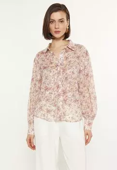 Блузка на пуговицах usha, розовый