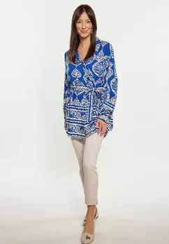 Блузка на пуговицах usha, синий