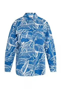 Блузка на пуговицах usha, синий