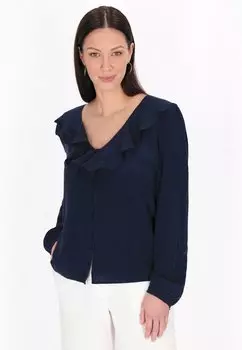 Блузка на пуговицах usha, синий