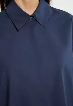 Блузка на пуговицах usha, темно-синий