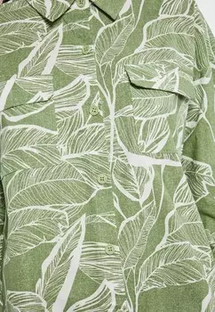 Блузка на пуговицах usha, зеленый
