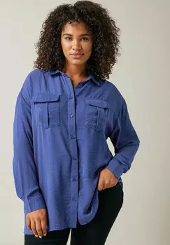 Блузка на пуговицах UTILITY Evans, синий