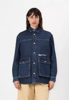 Блузка на пуговицах UTILITY OVERSHIRT Karl Lagerfeld Jeans, цвет Washed Dark Blue