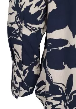 Блузка на пуговицах V-AUSSCHNITT Zizzi, темно-синий