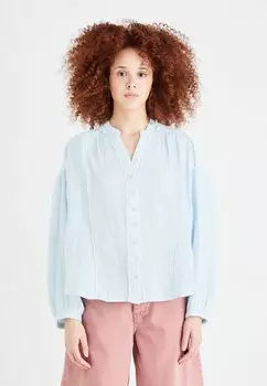 Блузка на пуговицах VALLEY DOUBLE CLOTH Free People, синий