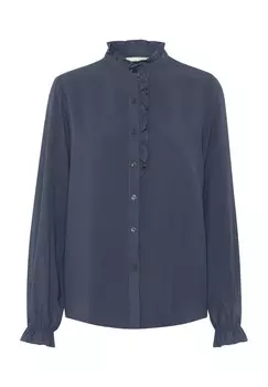 Блузка на пуговицах VENEA Cream, цвет Mottled Dark Blue