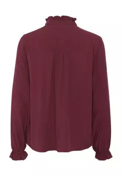 Блузка на пуговицах VENEA Cream, темно-красный
