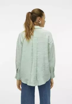 Блузка на пуговицах Vero Moda, цвет Mottled Green