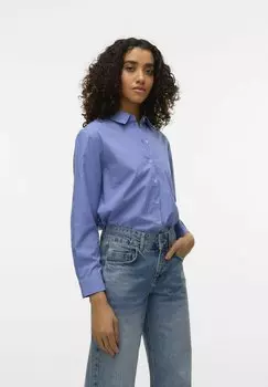 Блузка на пуговицах Vero Moda, синий
