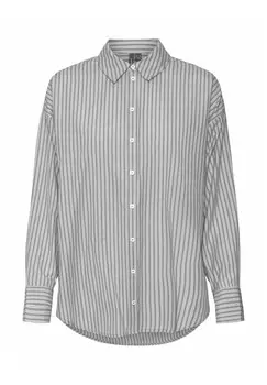 Блузка на пуговицах Vero Moda, темно-серый