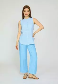 Блузка на пуговицах VICCI Germany, светло-голубой