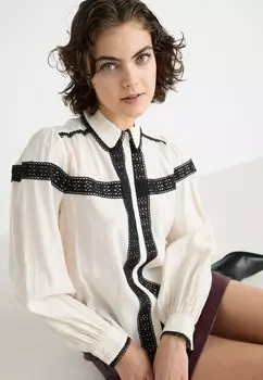 Блузка на пуговицах VIDOLA VILA, молочный